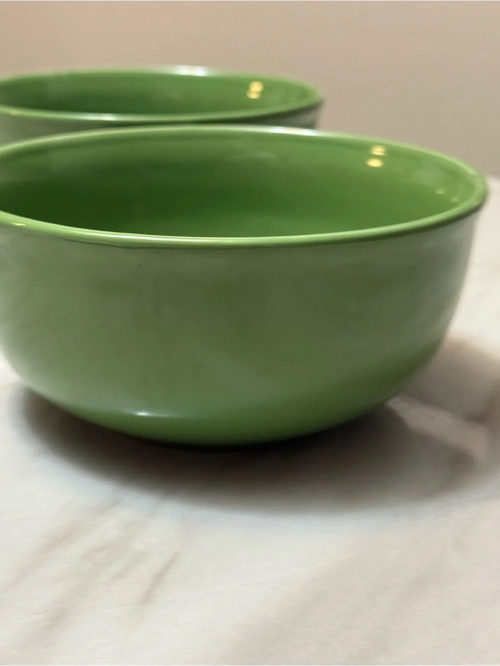 Royal Norfolk Solid Green Cereal Bowls 6” R Set If 2